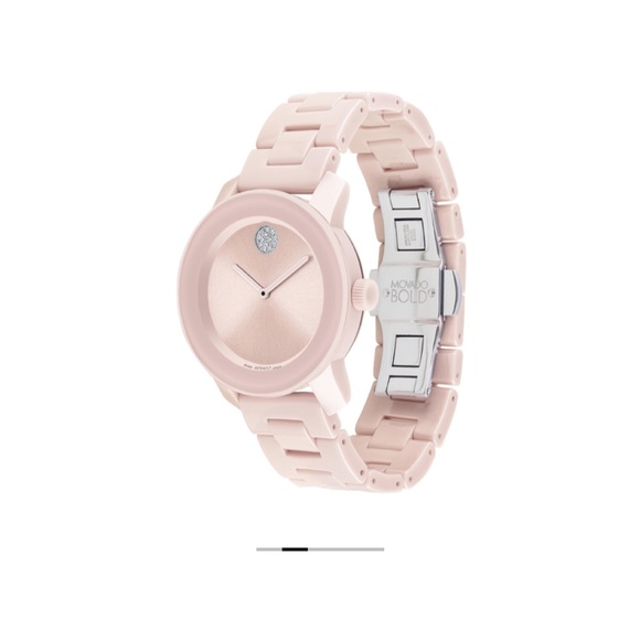 Movado Bold Ceramic Pink Watch - Picture 2 of 8